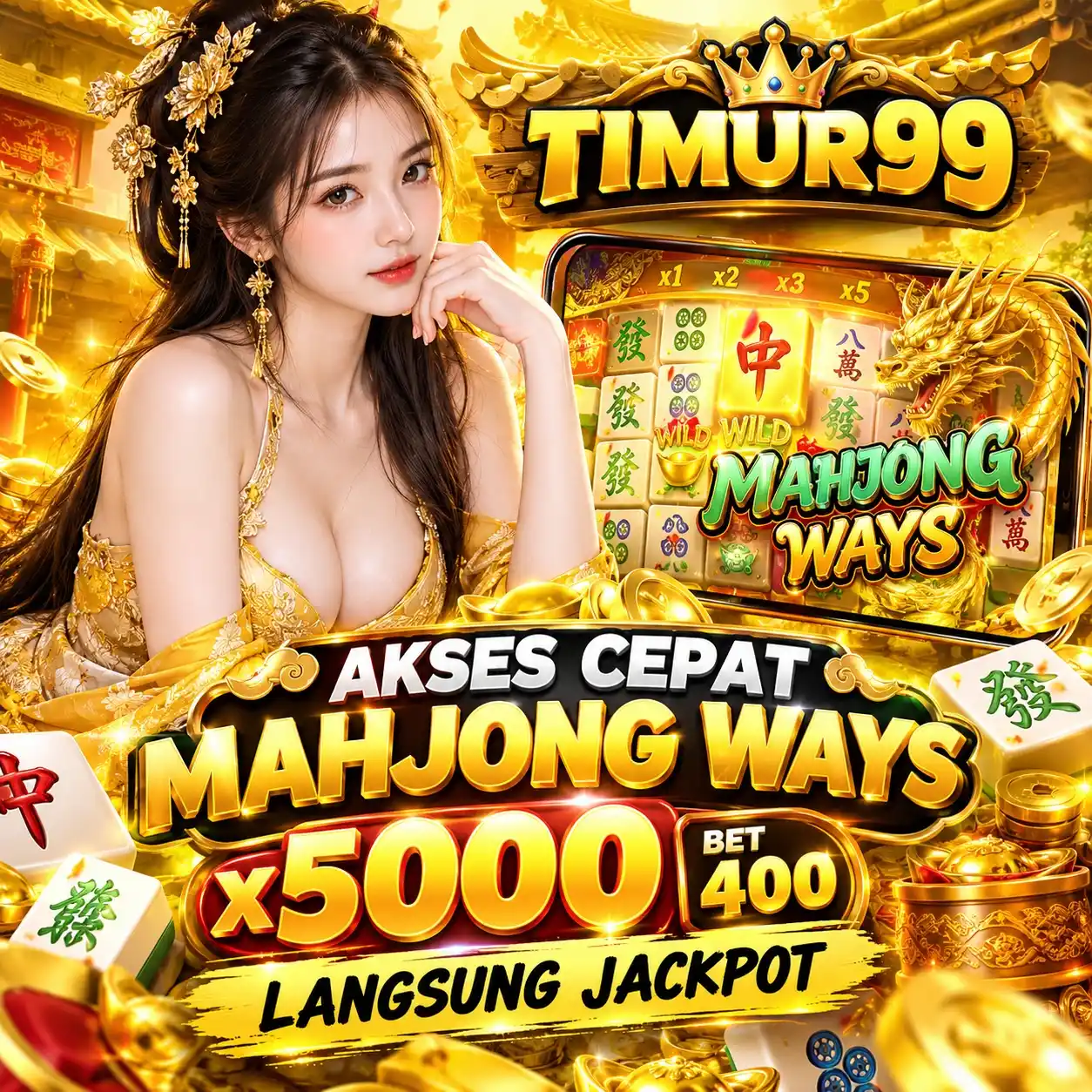 TIMUR99 : Akses Cepat Mahjong Ways x5000 Bet 400 Langsung Jackpot